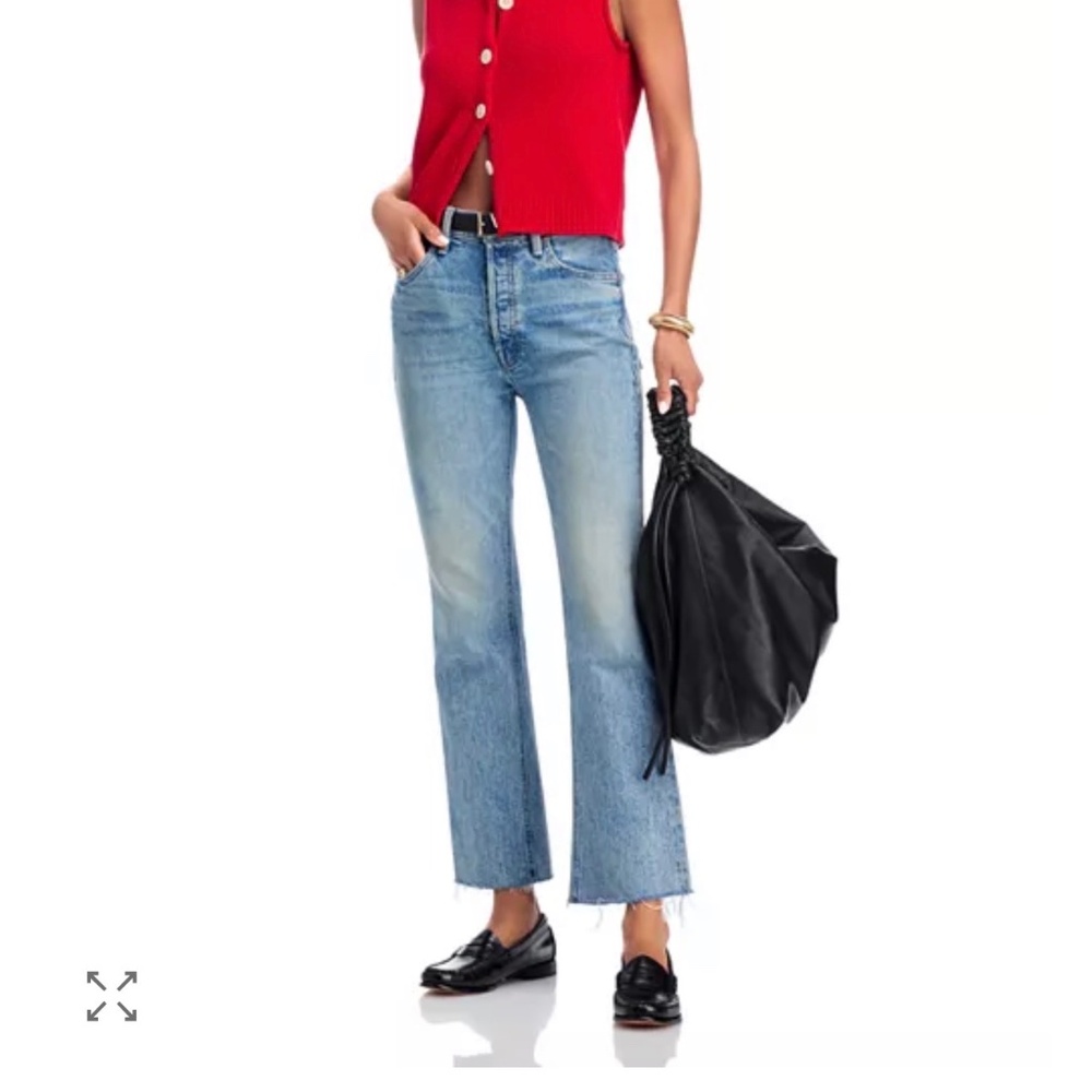 Mother denim-The Tripper Flood Fray Jeans in Left In The Dust size 25